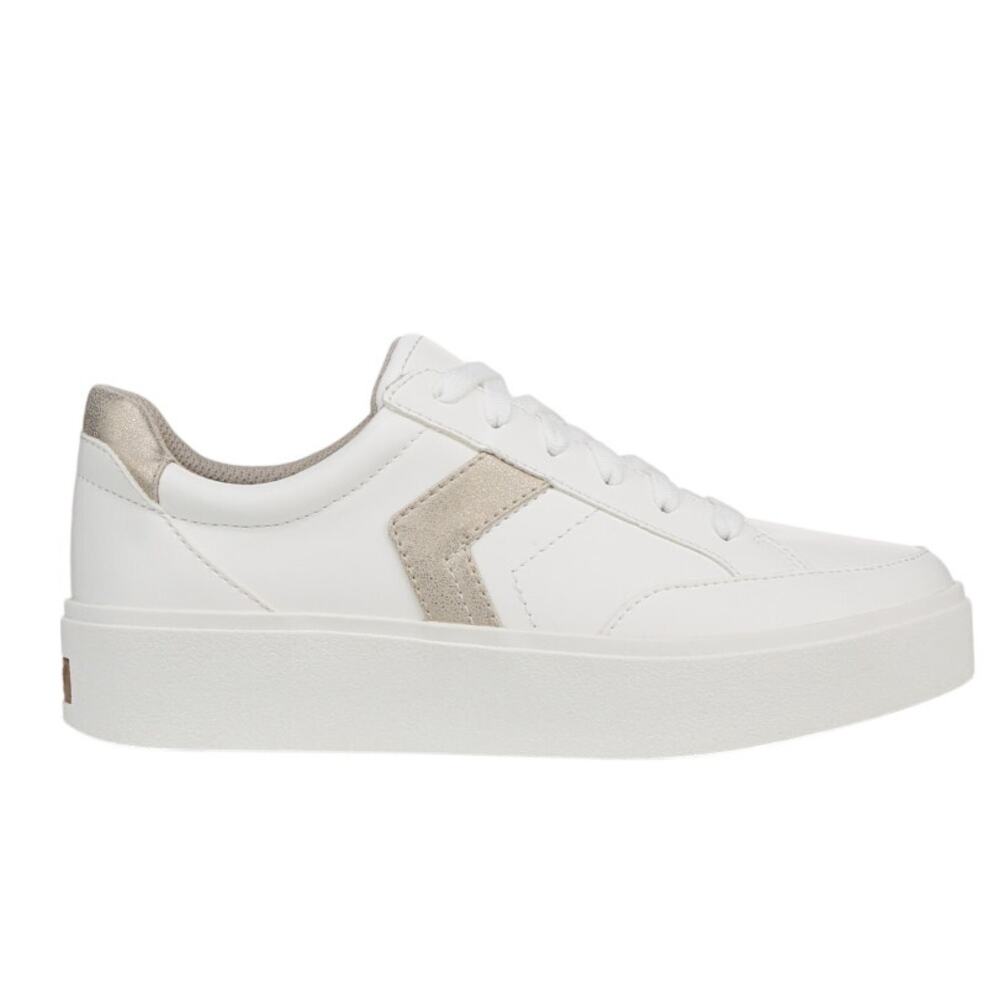 Dr. Scholls Womens Madison Low Top Sneakers US 10 Wide White Vegan Leather NIB - Picture 2 of 12